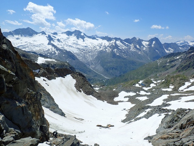 looking west, from saddle of Mörchenscharte