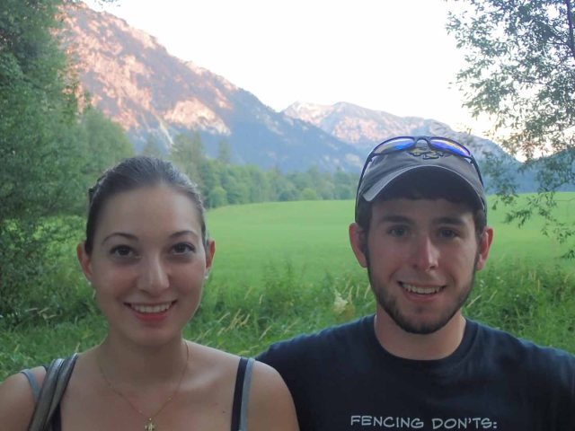 Hannah and Daniel, re-united in Ruhpolding